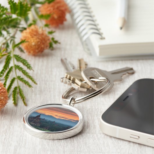 Myanmar, Bagan Sunrise Sleutelhanger (Zijkant)