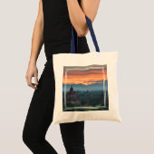 Myanmar, Bagan Sunrise Tote Bag (Voorkant (product))