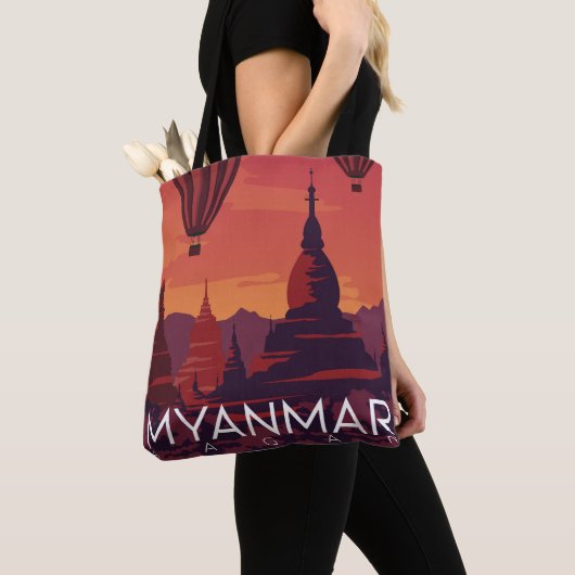 Myanmar Bagan Tote Bag (Dichtbij)