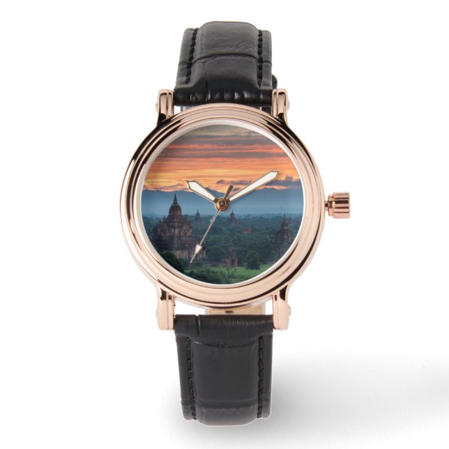 Myanmar, Bagan Zonsopgang Horloge (Voorkant)