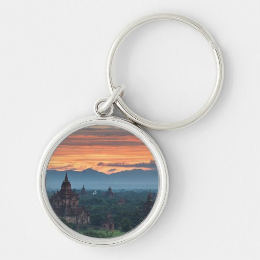Myanmar, Bagan Zonsopgang Sleutelhanger (Voorkant)