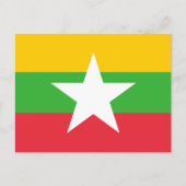 Myanmar / Birmaanse vlag, vlag van Myanmar / Birma Briefkaart (Voorkant)