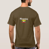 Myanmar / Birmaanse vlag, vlag van Myanmar / Birma T-shirt (Achterkant)