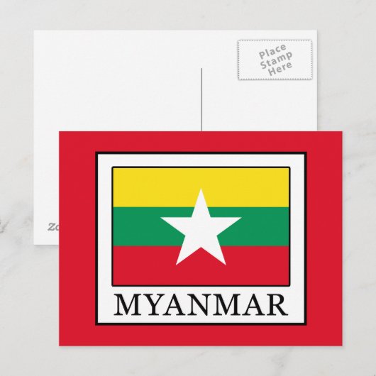 Myanmar Briefkaart (Voorkant / Achterkant)