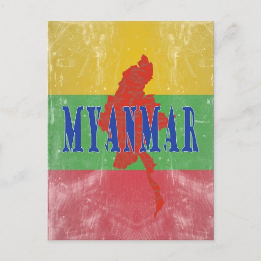 Myanmar Briefkaart (Voorkant)