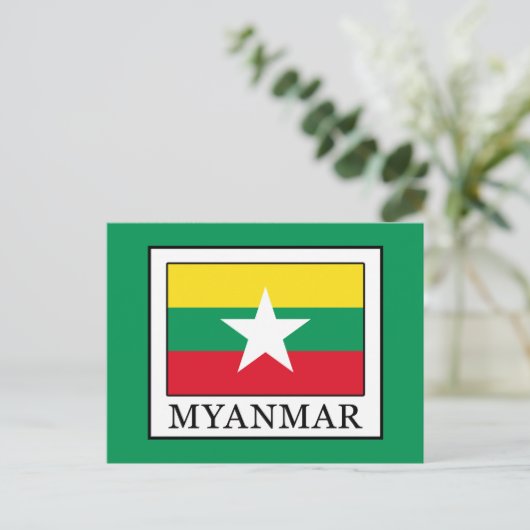 Myanmar Briefkaart (Staand voorkant)