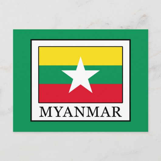 Myanmar Briefkaart (Voorkant)