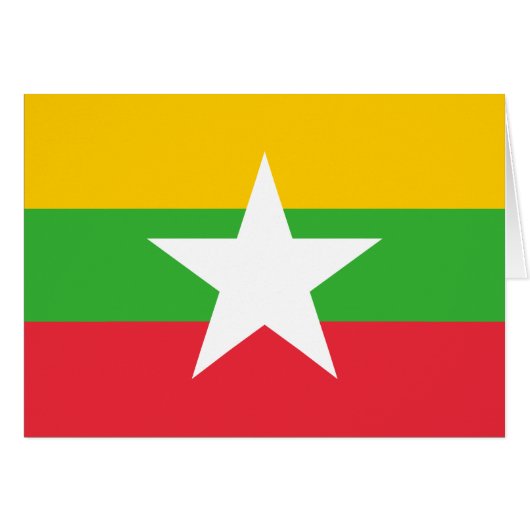 Myanmar Flag (Voorkant Horizontaal)