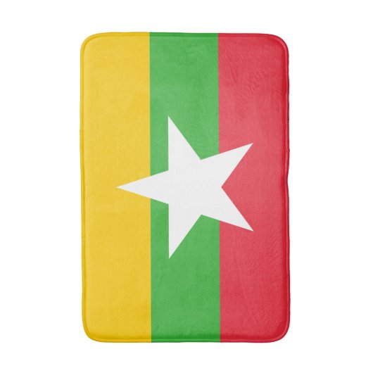 Myanmar Flag Badmat (Voorkant Verticaal)