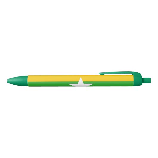 Myanmar Flag Blauwe Inkt Pen (Bovenkant)