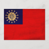 Myanmar Flag Briefkaart (Voorkant)
