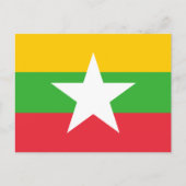 Myanmar Flag Briefkaart (Voorkant)