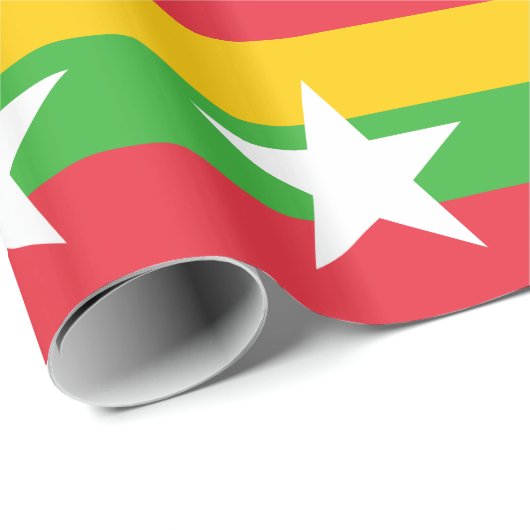 Myanmar Flag Cadeaupapier (Rol Hoek)