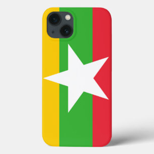 Myanmar Flag iPhone 13 Hoesje