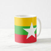 Myanmar Flag Ceramic Mok (Voorkant rechts)