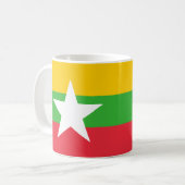 Myanmar Flag Ceramic Mok (Voorkant links)
