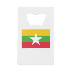 Myanmar Flag Creditkaart Flessenopener