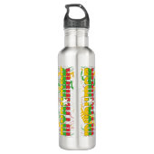 Myanmar Flag een geweldige patriottische vlag Waterfles (Achterkant)