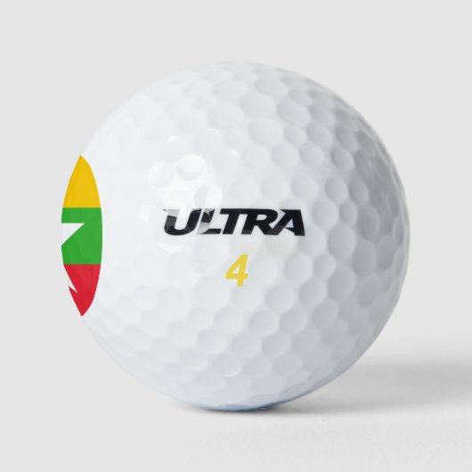 Myanmar Flag Golfballen (Logo)