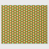 Myanmar Flag Honeycomb Wrapping Paper Cadeaupapier (Vlak)
