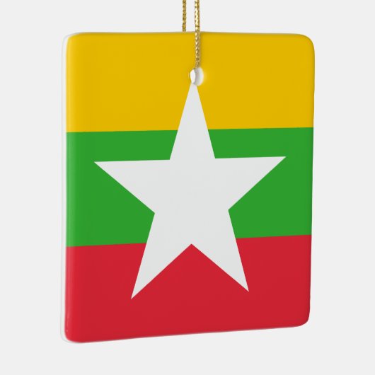 Myanmar Flag Keramisch Ornament (Rechts)