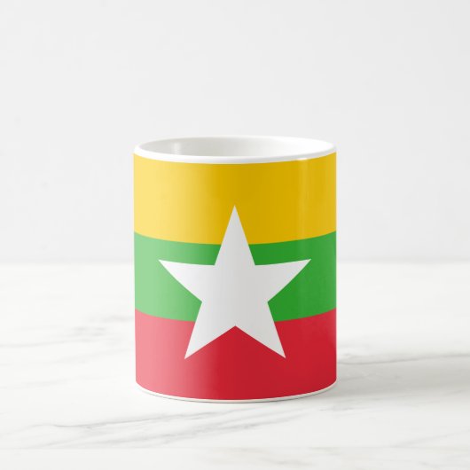Myanmar Flag Koffiemok (Center)