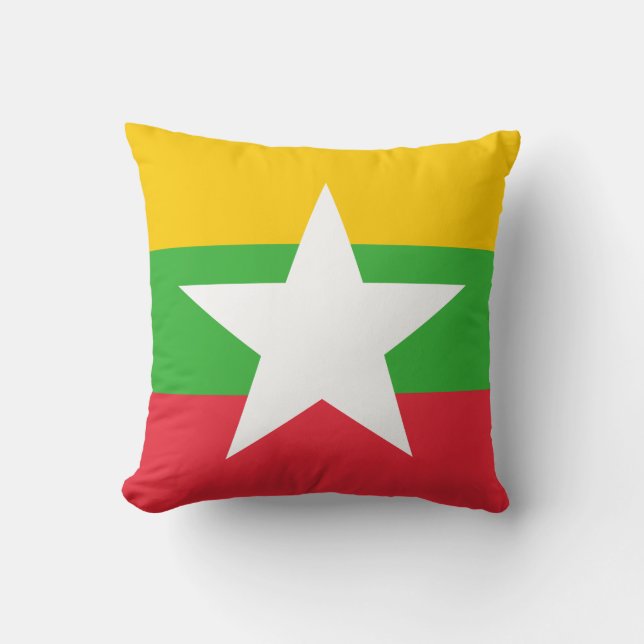 Myanmar Flag Kussen (Voorkant)