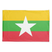 Myanmar Flag Kussensloop (Achterkant)