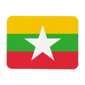 Myanmar Flag Magneet (Horizontaal)