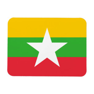 Myanmar Flag Magneet