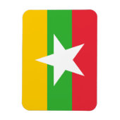 Myanmar Flag Magneet (Verticaal)