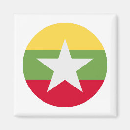 Myanmar Flag Magneet