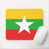 Myanmar Flag Mousepad Muismat (Met muis)