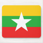 Myanmar Flag Mousepad Muismat (Voorkant)
