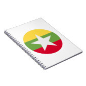 Myanmar Flag Notitieboek (Rechterzijde)
