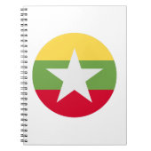 Myanmar Flag Notitieboek (Voorkant)
