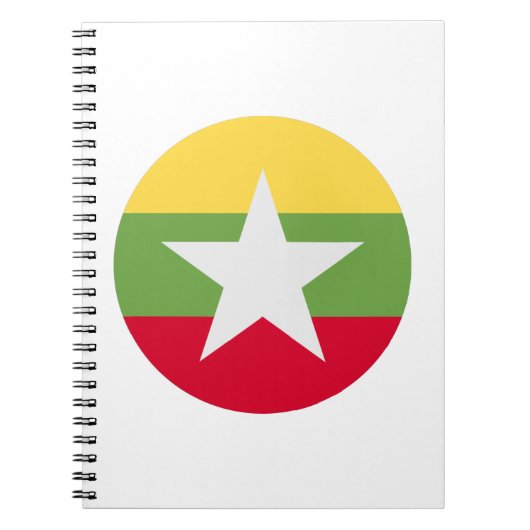 Myanmar Flag Notitieboek (Voorkant)