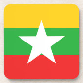 Myanmar Flag Onderzetter (Voorkant)