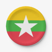Myanmar Flag Papieren Bordje (Voorkant)