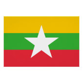 Myanmar Flag Perfect Poster (Voorkant)