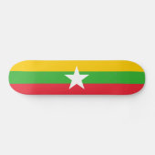 Myanmar Flag Persoonlijk Skateboard (Horizontaal)