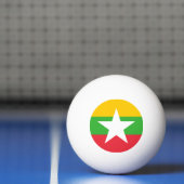 Myanmar Flag Pingpongbal (Net)