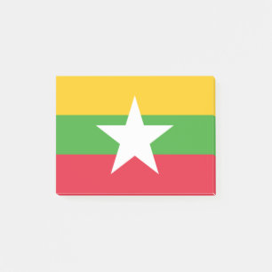 Myanmar Flag Post-it® Notes
