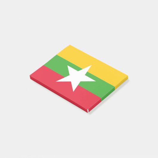 Myanmar Flag Post-it® Notes (Schuin)