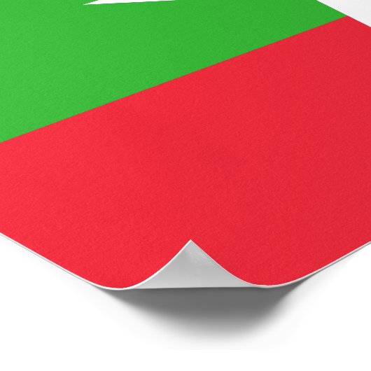 Myanmar Flag Poster (Hoek)
