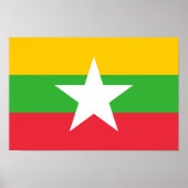 Myanmar Flag Poster (Voorkant)