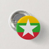 Myanmar Flag Ronde Button 3,2 Cm (Voorkant /achterkant)