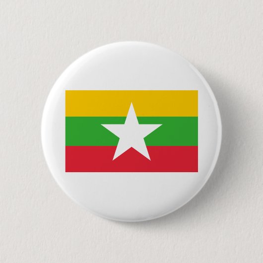 Myanmar Flag Ronde Button 5,7 Cm (Voorkant)