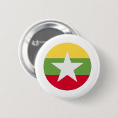 Myanmar Flag Ronde Button 5,7 Cm (Voorkant /achterkant)