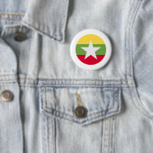 Myanmar Flag Ronde Button 5,7 Cm (In situ)